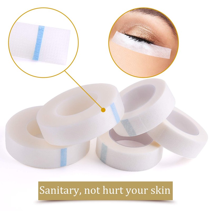 FEPITO 8 Rolls Eyelash Tape and 4 Rolls Micropore Tape