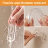 MOROBOR Clear PU Self-Adhesive Pulls, 8 Pcs Recessed Finger Pulls