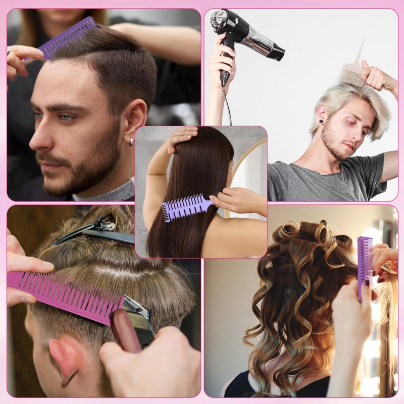 5 Pieces Hair Comb Handle Comb Needle Handle Hairdresser Comb