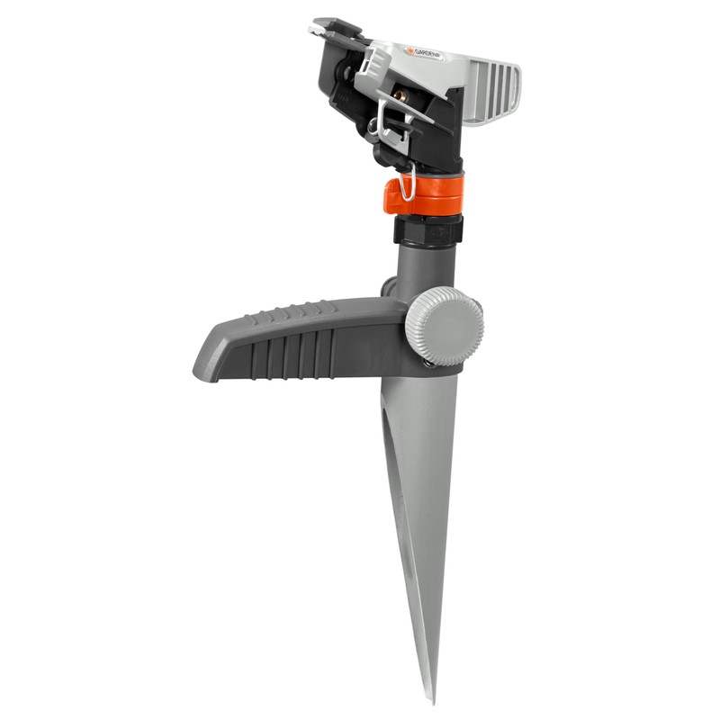 Gardena 8136-20 Rotating Pulse Sprinkler, Fixed Metal Spikes, Premium Water