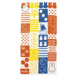 Marushin Miffy Mini Towel, Hand Towel, Face Towel, Bath Towel, 100% Cotton