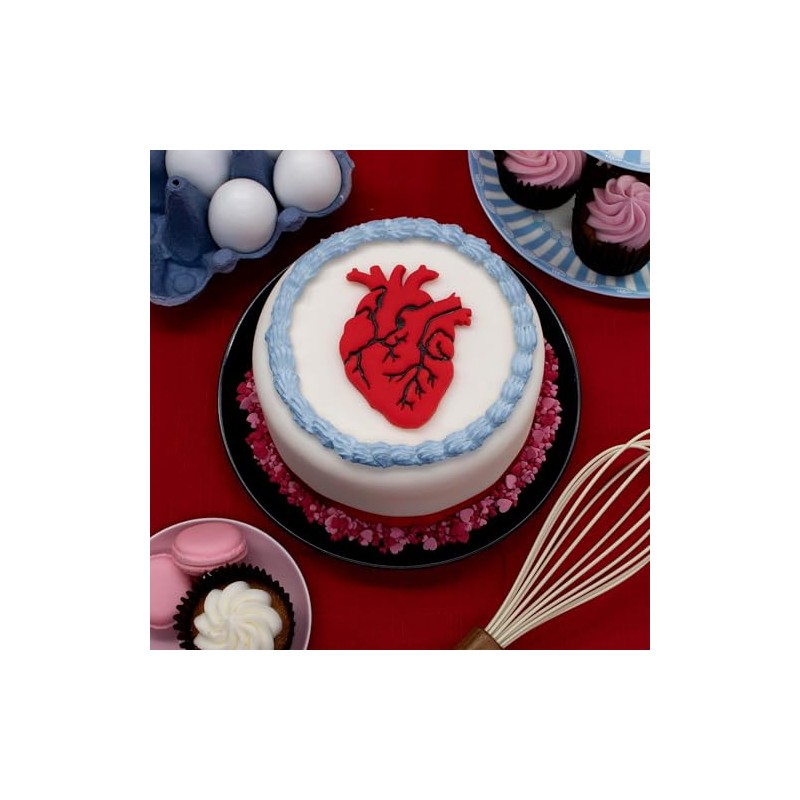 Cortador de galletas anatómico Corazón, 1 pieza - Bakerlogy
