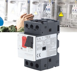 Motor Protector Switch, Simple to Install Motor Circuit Breaker AC690V Overload Versatile Ensure Safety for Industrial (GV2-ME10C 4-6.3A)