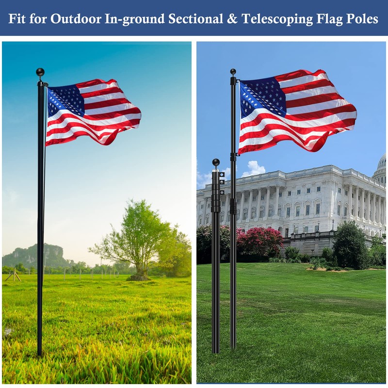 NQ Flag Pole Ball Topper Ornament - Flagpole Top Replacement,