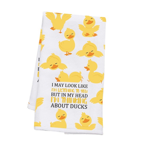 PLITI Duck Lover Kitchen Towel I May Look Like I'm