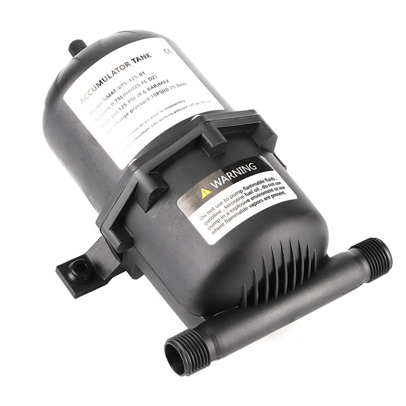 Accumulator Pressure Tank Water Pump Flow Control 0.75 L 125PSI