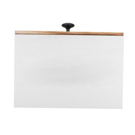 Ipetboom Wooden Cotton Swabs Holder with Lid Cosmetic Pad Storage Organizer Compartment for Cotton Balls Pads Makeup Accessories Space Saving for Tidy Spaces