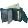 myledershop Small Buffalo Full Leather Women's Wallet/Wallet/Purse in Portrait Format