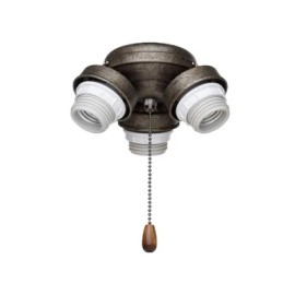 Kathy Ireland Home 3-Light Turtle LED Fitter Ceiling Fan Light Fixture with 3 MB