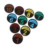 Flat Cones Spot Markers Numbered Floor Spot Markers Set Soccer