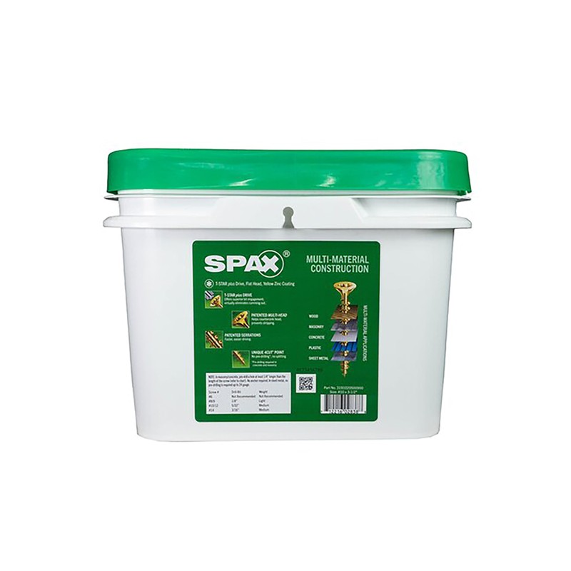 SPAX #10 x 3-1/2" Interior Flat Head Wood Screws Construction
