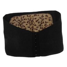 Healeved 1pc Comfortable Adjustable Leopard Waist Belt for Warmth Lumbar Support Waist Protector for Cold Weather Back Friends Family