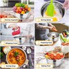 P&P CHEF Mixing Bowl with Lid Set, 7 Pieces Stainless