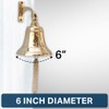 Brass Ship Bell Polished Nautical, Heavy Duty Brass Maritime Duty