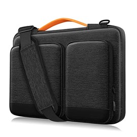 Alfheim 15.6-16 inch Laptop Case Sleeve, Waterproof Shock-Resistant Lightweight Shoulder Bag, 360° Protective Notebook Briefcase Compatible with 16 16.2 inch Macbook Pro A1398 A2141 A2485/Surface Book