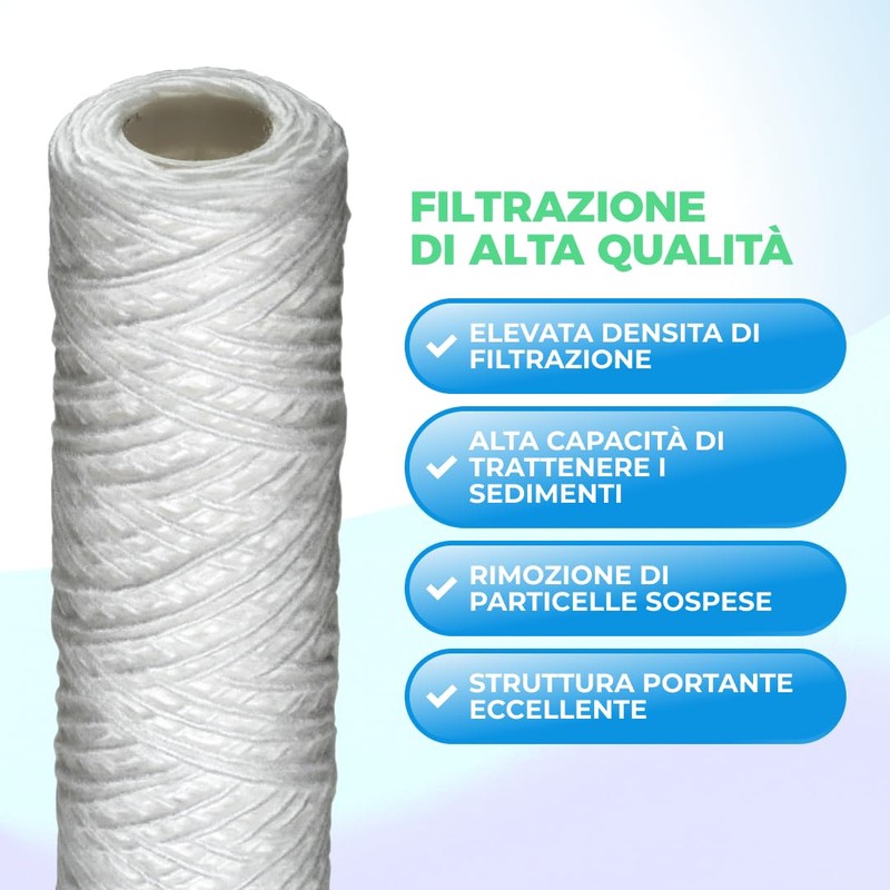 WK wkcartfil10 fa filter cartridge 50 micron 10 inch wire