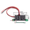 VKLSVAN 5pcs Small 2 Wire Red Digital Voltmeter 0.36 inch