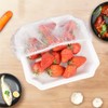Pack of 100 Transparent Food Storage Bags, Elastic Disposable Storage