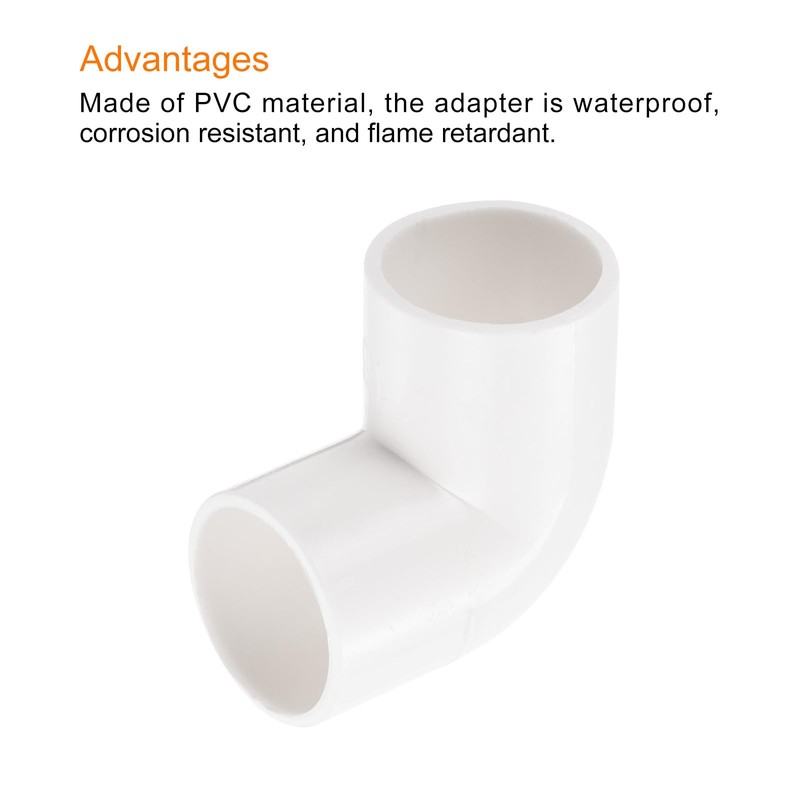 QUARKZMAN PVC Pipe Connector 90 Degree Angle Pipe Fitting 16
