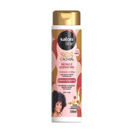 Salon Line S.O.S Cachos Ricino e Queratina Salon Line Curly Hair Conditioner 10.1 fl oz (300 ml) Conditionair