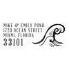 Beach Return Address Stamps, Tropical Address Stamp, Couple Address Stamp,