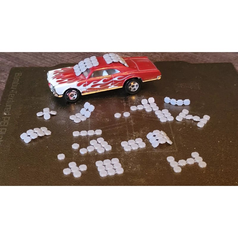 Hot Wheels Bendable Reflective Armor 3d printed. 1/64 scale. Car