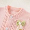 Yanmucy Baby Girl Cardigans Sweater Bow Cotton Knit Jumpers Coat