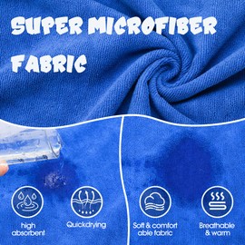 HezzLuv Super Absorbent Dog Bathrobe, Microfiber Bath Robe Towel for Fast Drying, Cozy Fit, Adjustable Belly Strap, Unique Dinosaur Design Dog Drying Coat for Bath, Rainy Walks & Cold Weather