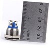 VILLFUL 16mm Momentary Push Button Switch Waterproof Stainless Steel Horn