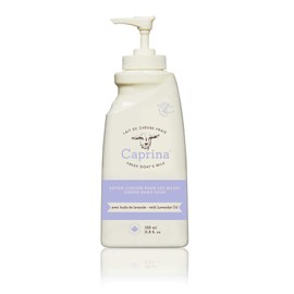 Caprina by Canus Caprina Liquid Hand Soap Pump, Lavender Oil, 11.8 Oz, With Fresh Canadian Goat Milk, Soften and Soothe Skin, Moisturizing, Vitamin A, B2, B3, Lavender Oil, 11.8 ounces