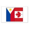 CafePress PI Flag & Canada Flag Rectangle Bumper Sticker Car