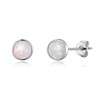 Philip Jones Synthetic White Opal Stud Earrings