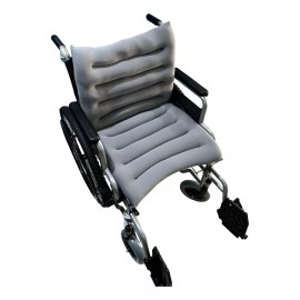 OrtopediaMx Cojin Respaldo Asiento Microfibra Para Silla Ruedas