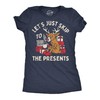 Womens Funny T Shirts Lets Just Skip to The Presents
