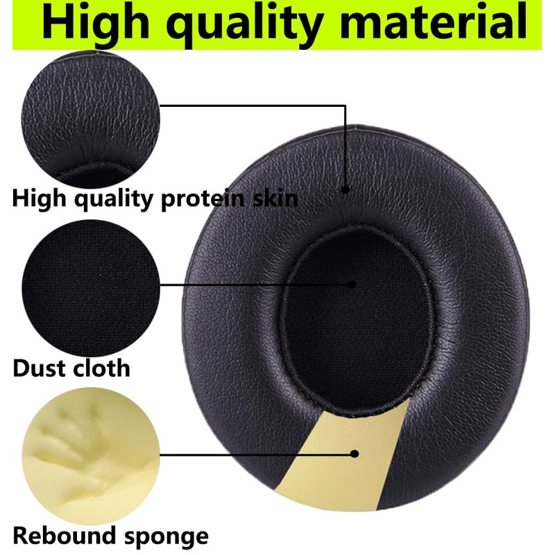 Replacement Ear Pads Compatible with Beats Solo 2.0 Solo 3.0