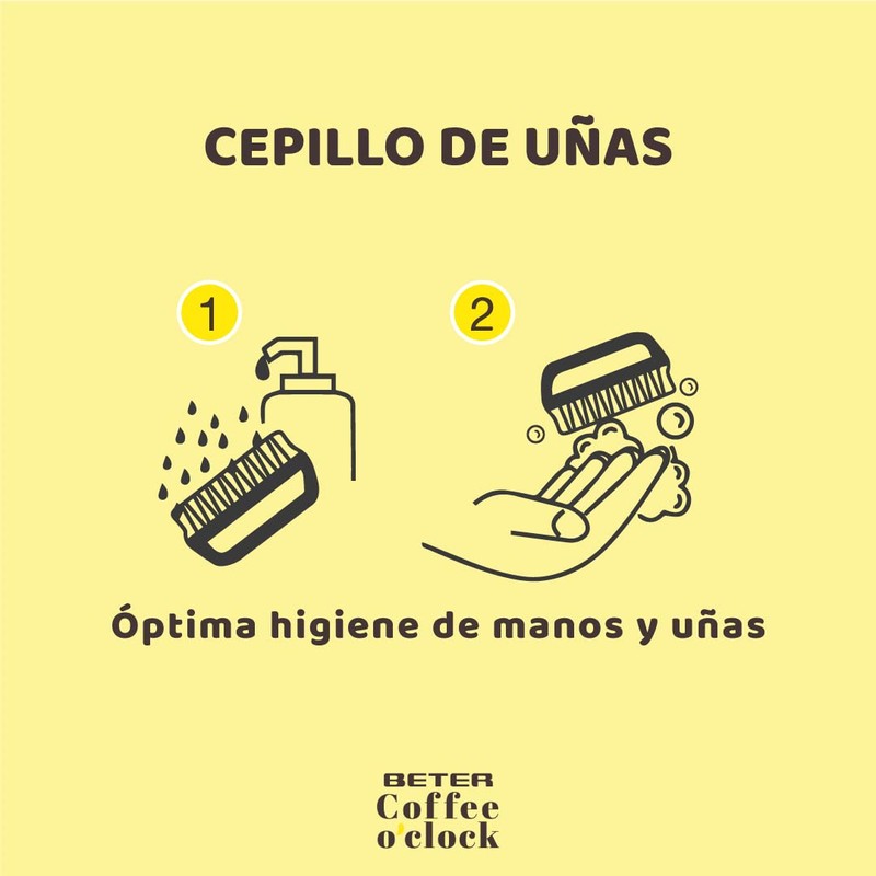 Beter - Nail Brush, Elbaorated with Recycled Plastic - Coffee