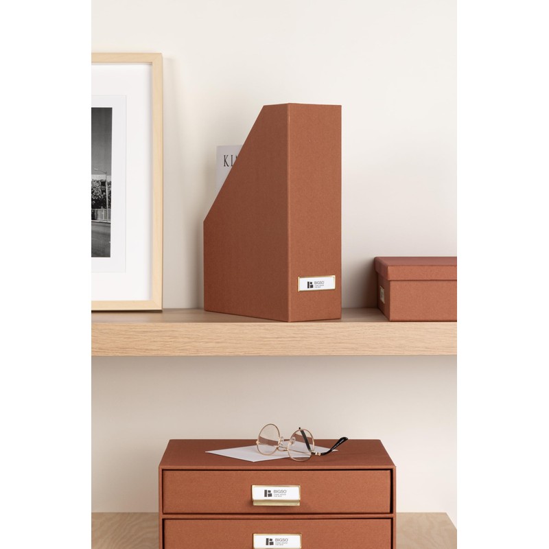 BIGSO VIKTORIA Magazine File with Labelling Label - Magazine Rack