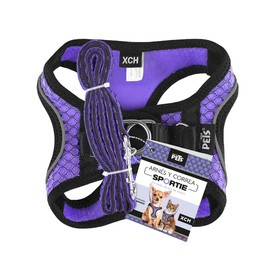 Fancy Pets Set con Arnés Y Correa Sportie para Perro Tamaño ExtraChico Color Violeta