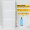 GUDEMAY Clear Acrylic Display Case with Light, Dustproof Stackable Showcase