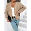 HOTOUCH Womens Cardigan Short Chunky Cardigans Long Sleeve Jumpers Open