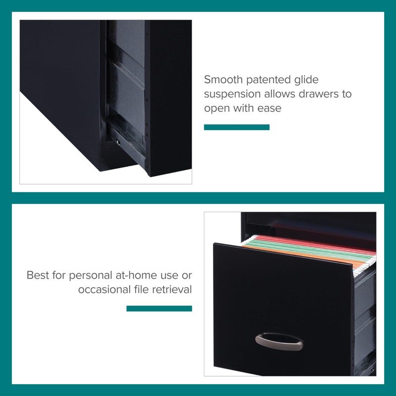 Lorell SOHO 18" 3-Drawer Vertical File