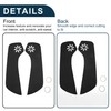X AUTOHAUX Leather Car Door Anti Kick Pad Sticker for