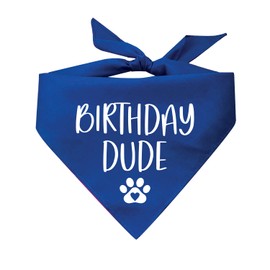 Birthday Dude Dog Bandana (Assorted Colors) Birthday Boy