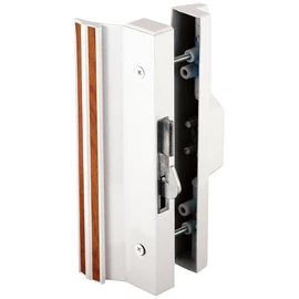 Prime-Line Products C 1118 Anti-Lift Sliding Door Handle Set, White Aluminum/Die cast