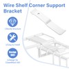 Wire Shelf Corner Support Bracket for ClosetMaid, Ventilated Wire Shelving