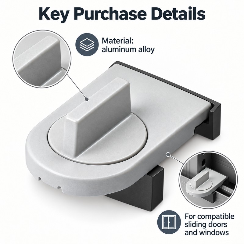 Sliding Door and Window Security Lock for Home Use –