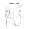 Teurroie EV Vehicle SAE J1772 Wall-Mount Charger Holder, Portable Space