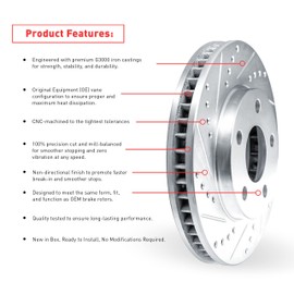 Dynamic Friction Company Brake Kit For 2018-2020 Hyundai Kona; 2019-2021 Kia Forte; 2020-2021 Kia Forte5; 2021 Kia Seltos| Front 4000 HybriDynamic Brake Pads and Rotors Kit|Hardware included