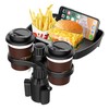 NOELAMOUR Car Cup Holder Drink Holder Extension Tray Smartphone Stand