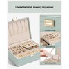 Vlando 2 Layer Jewelry Box Large Jewelry Organizer for Women